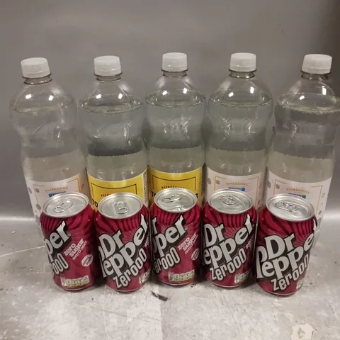 APPROXIMATELY 10 ASSORTED DRINK ITEMS TO INCLUDE INDIAN TONIC WATER, DR PEPPER ZERO - COLLECTION ONLY