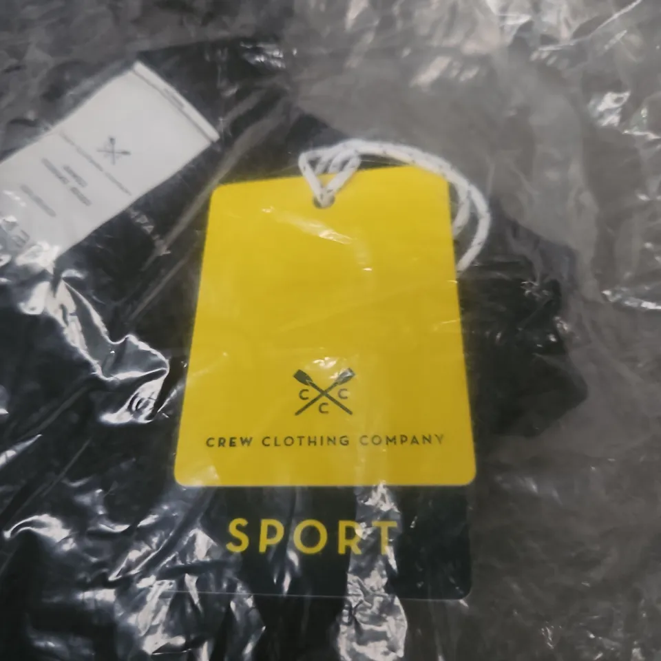 CREW CLOTHING COMPANY MUSCLE VEST BLACK MEDIUM BAGGED