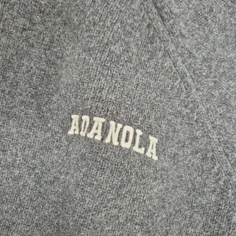 ADANOLA GREY KNIT SWEATSHIRT – UK SMALL