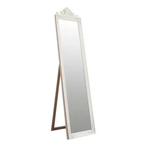 BOXED BOWIE WOOD FLAT FLOOR MIRROR