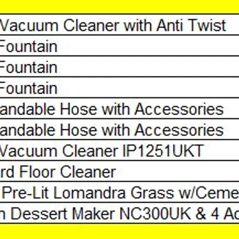 PALLET OF APPROXIMATELY 10 ASSORTED HOUSEHOLD AND GARDEN PRODUCTS TO INCLUDE;
