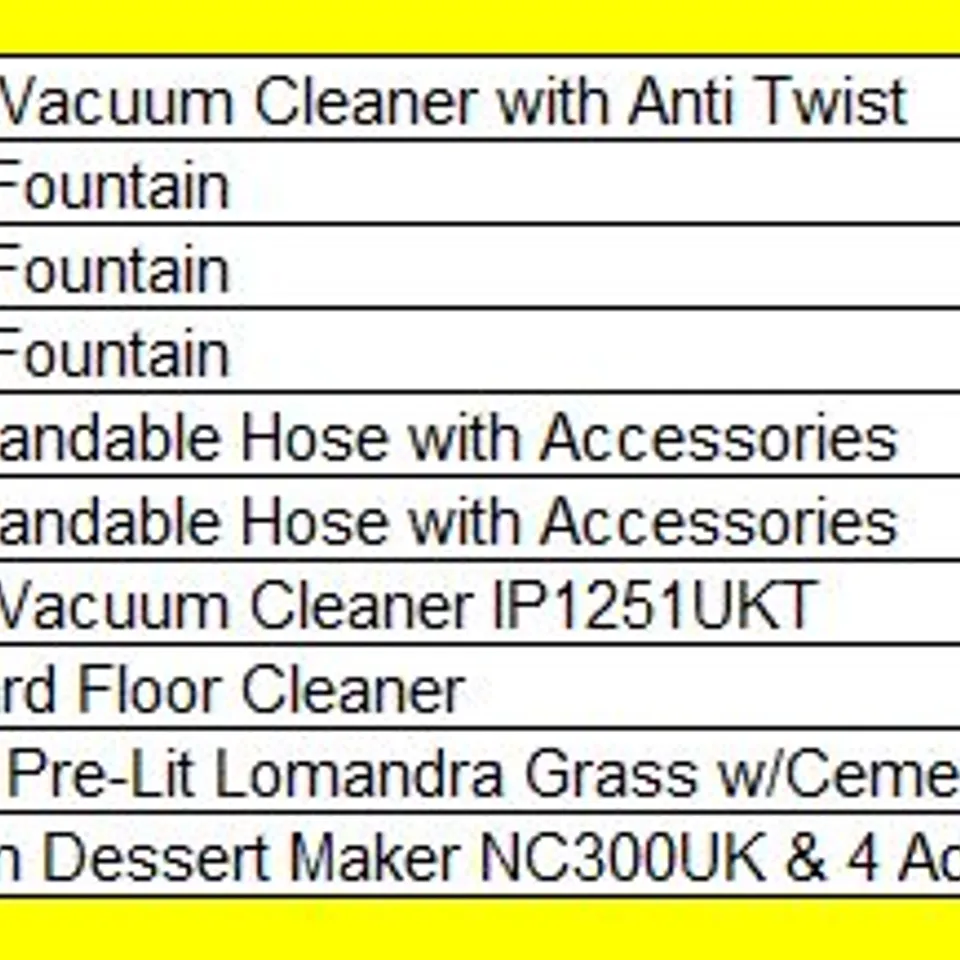 PALLET OF APPROXIMATELY 10 ASSORTED HOUSEHOLD AND GARDEN PRODUCTS TO INCLUDE;