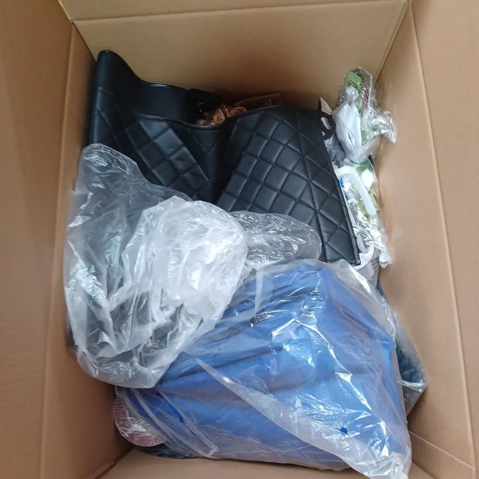 BOX TO CONTAIN APPROX. 20 X ASSORTED HOUSEHOLD PRODUCTS, INCLUDES HOME DÉCOR, PILLOW, FREEZER PACKS ETC