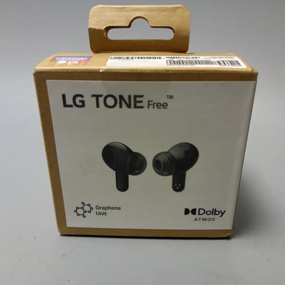 BOXED LG TONE-T90Q EARBUDS IN BLACK