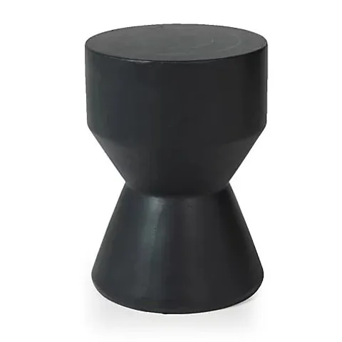 K BY KELLY HOPPEN INDOOR/OUTDOOR SIDE TABLE IN TAUPE
