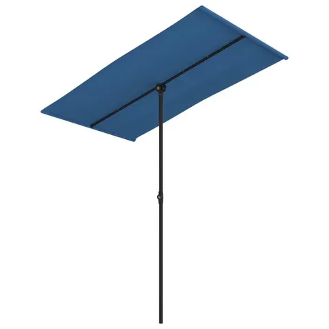 BOXED VIDA 180cm X 130cm RECTANGULAR OUTDOOR PARASOL - BLACK (1 BOX)
