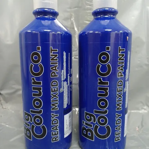 BIG COLOUR CO. READY MIXED PAINT IN BLUE (BOX OF 6 X 600ML BOTTLES) - COLLECTION ONLY