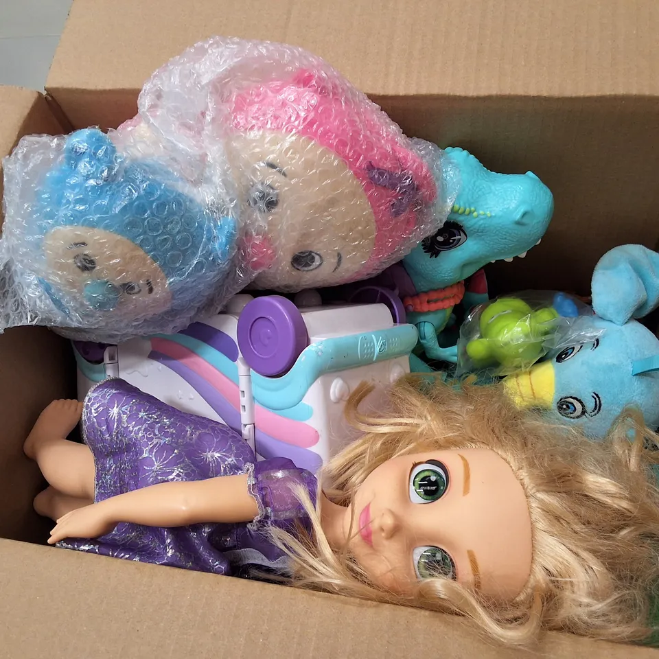 BOX CONTAINING ASSORTED CHILDREN'S TOYS