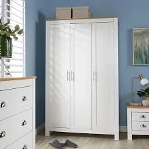 BOXED CAMDEN 3 DOOR BEDROOM STORAGE WARDROBE (2 BOXES)