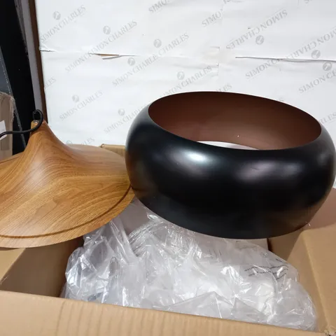 BOXED GAUCHO 1LT LARGE PENDANT - BLACK FINISH