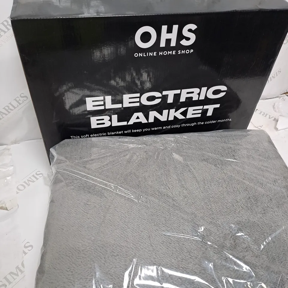 EDDY FLEECE HEATED ELECTRIC BLANKET THROW OVER