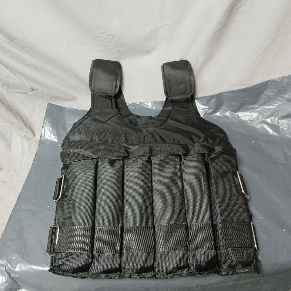 ADJUSTABLE WEIGHTED TRAINING VEST BLACK UNBOXED