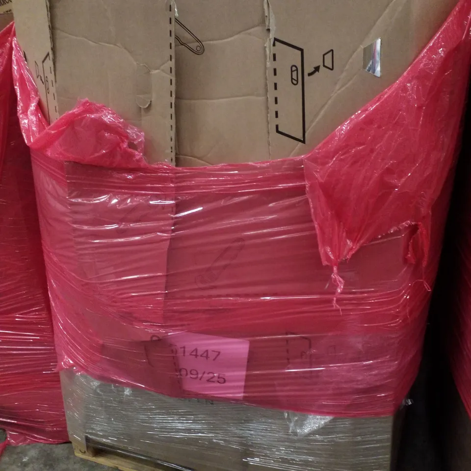 PALLET CONTAINING ASSORTED PRODUCTS INCLUDING 13" PRO LAMINATE FLOOR CUTTER, TV WALL MOUNT, LOGITECH KEYBOARD COMBO SET, KIDS BALANCE BOARD & SELF-ADHESIVE VINYL FILM SHEETS