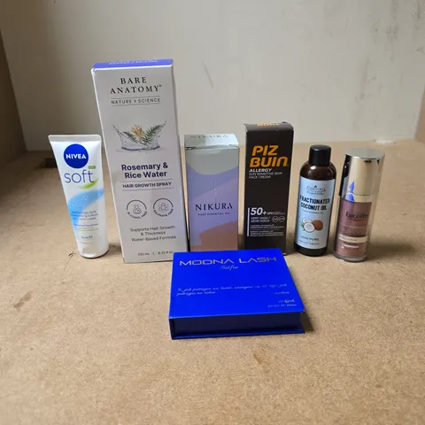 TOTE OF APPROXIMATELY 20 ASSORTED COSMETIC ITEMS TO INCLUDE NIVEA, MOONA LASH, PIZ BUIN, NIKURA, EUCERIN ETC