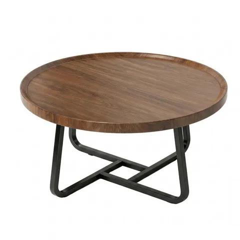 BOXED GARVEE SIMPLE COFFEE TABLE FOR OFFICE - CREATIVE TEA TABLE - IRON ARTWORK TRENDY SMALL COFFEE TABLE - LIVING ROOM DECORATION - SMALL ROUND TABLE