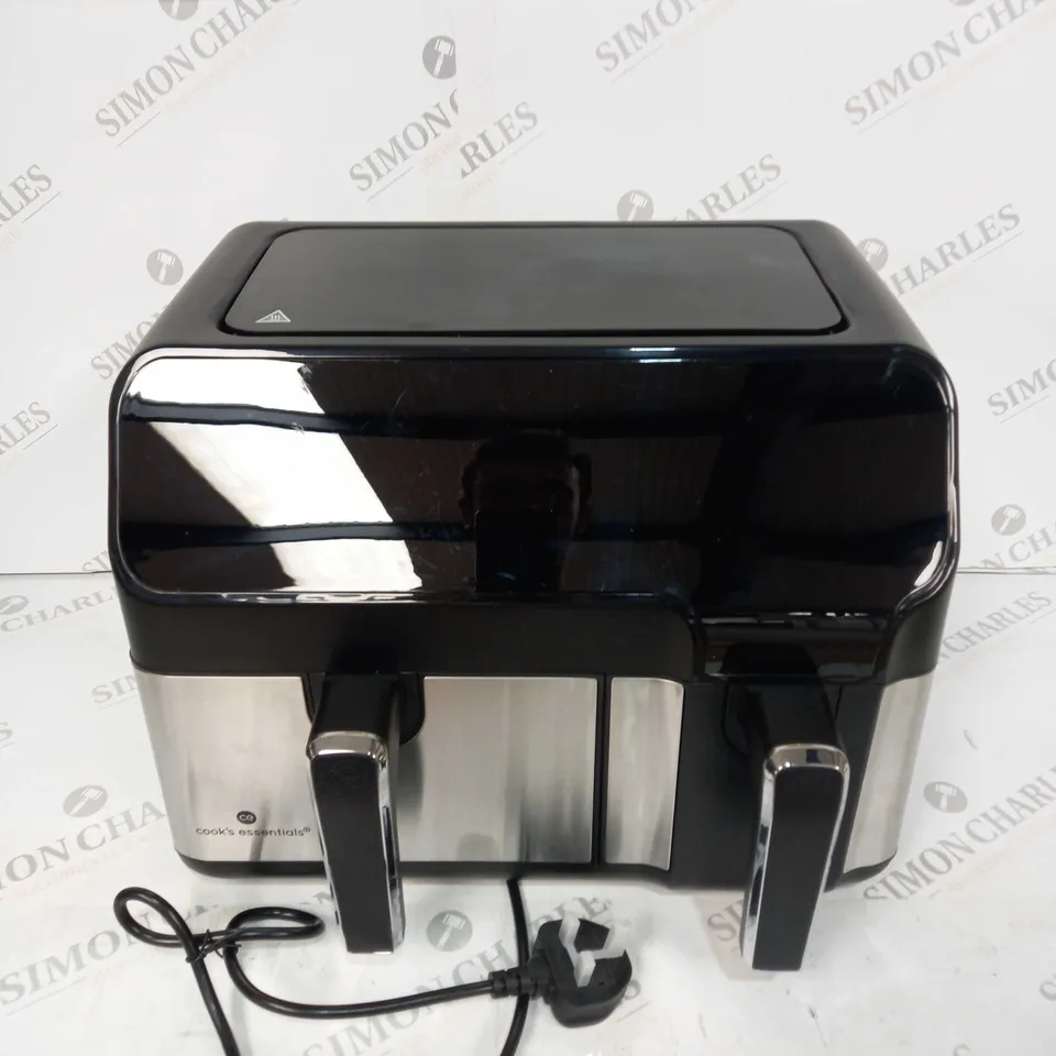 BOXED COOK'S ESSENTIALS 7.7L DUAL AIR FRYER