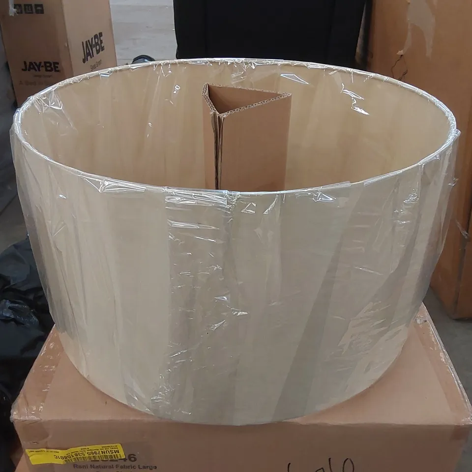 BOXED RENI NATURAL LARGE DRUM SHADE 