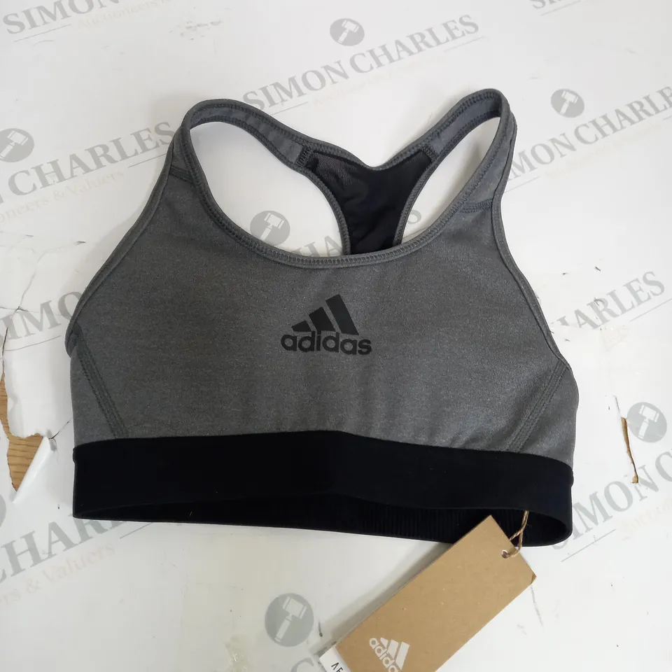 GREY ADIDAS SPORTS BRA SIZE XS