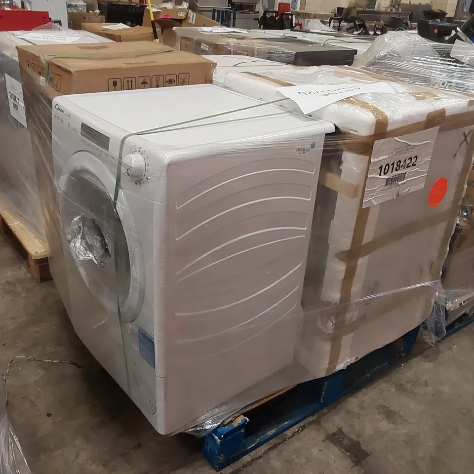 PALLET OF APPROXIMATELY 4 UNPROCESSED RAW RETURN WHITE GOODS TO INCLUDE;