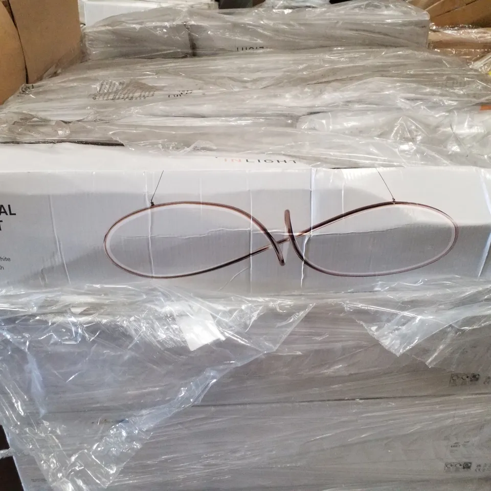 PALLET CONTAINING APPROXIMATELY 25 LEDA LED SPIRAL PENDANT LIGHTS