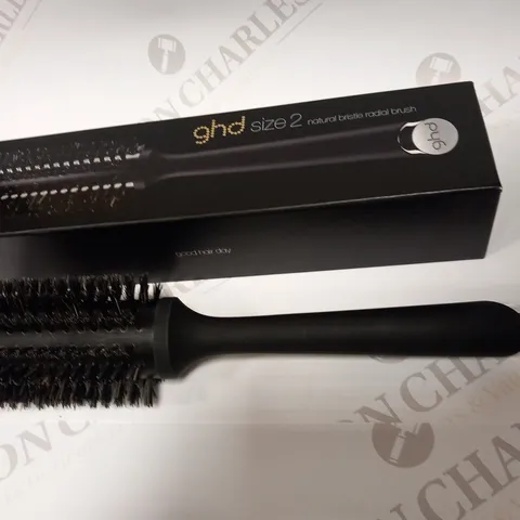 BOXED GHD SIZE 2 NATURAL BRISTLE RADIAL BRUSH