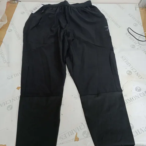 GYMSHARK SPORT RUN PANTS BLACK SIZE M