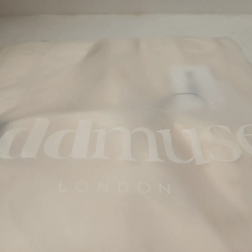 ODDMUSE LONDON LINEN MIX SQUARE NECK MINI DRESS – CREAM, UK XL