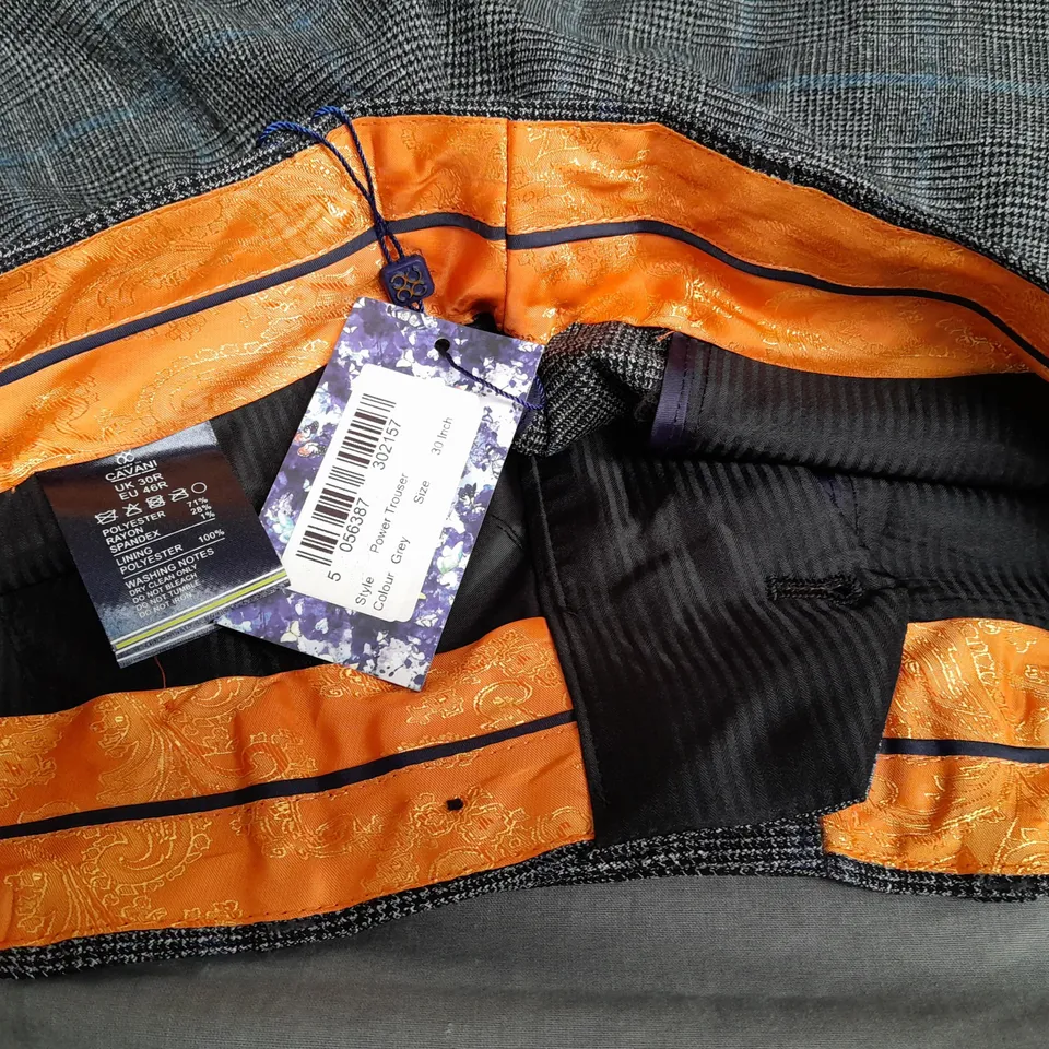 CAVANI POWER TROUSERS IN GREY - UK 30R
