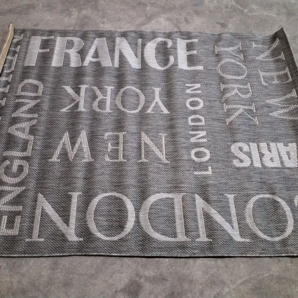 BRAND NEW PACO HOME COUNTRY 675 AREA RUG IN GREY - 120X170CM 
