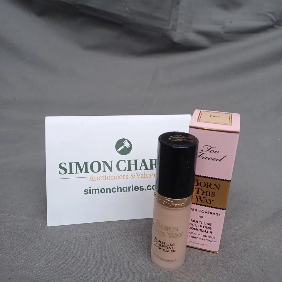 BOXED TOO FACED BORN THIS WAY SUPER COVERAGE MULTI-USE CONCEALER 13.5ML - PEARL 