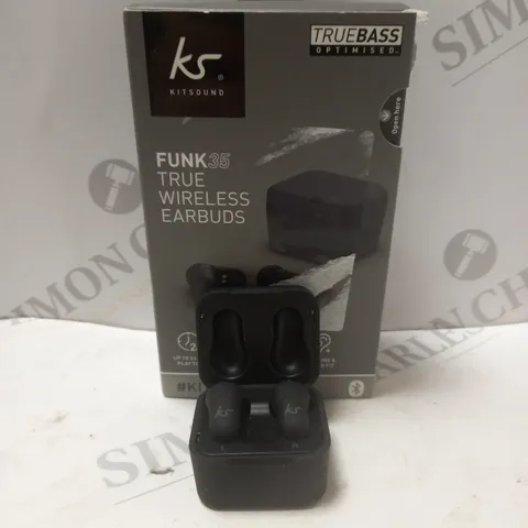 BOX OF 2 KITSOUND FUNK 35 WIRELESS EARBUDS