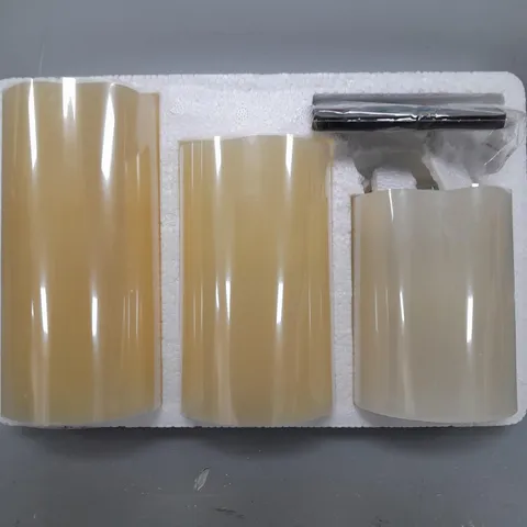 LUXFORM SET OF 3 COLOUR CHANGE FLAMELESS CANDLES