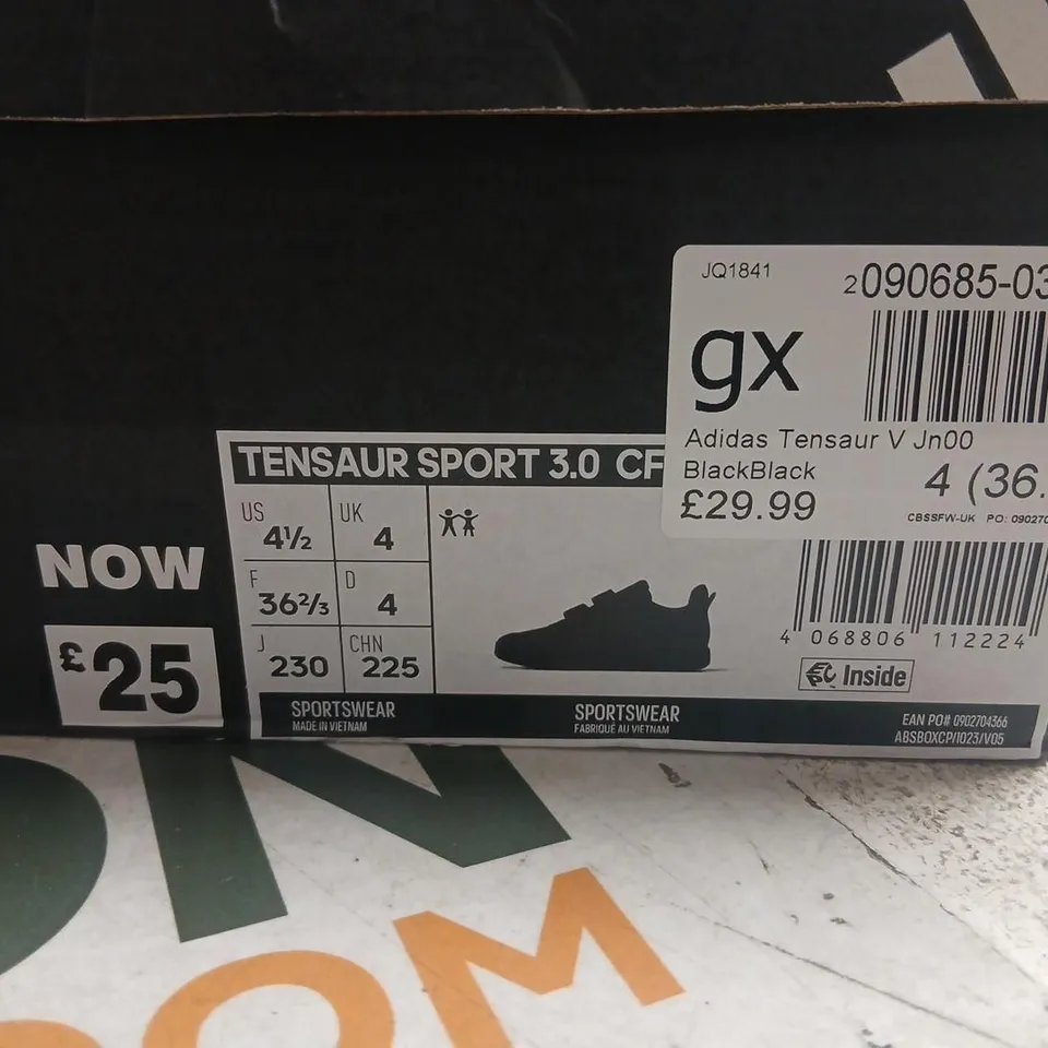 ADIDAS TENSAUR SPORT 3.0 CF BLACK SHOES – UK 4