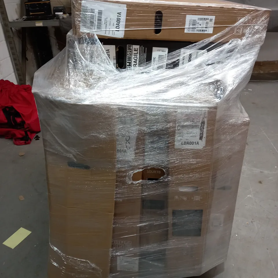 PALLET OF ASSORTED DAMAGED AND FAULTY TELEVISIONS TO INCLUDE SAMSUNG, PHILIPS AND LG - COLLECTION ONLY 
