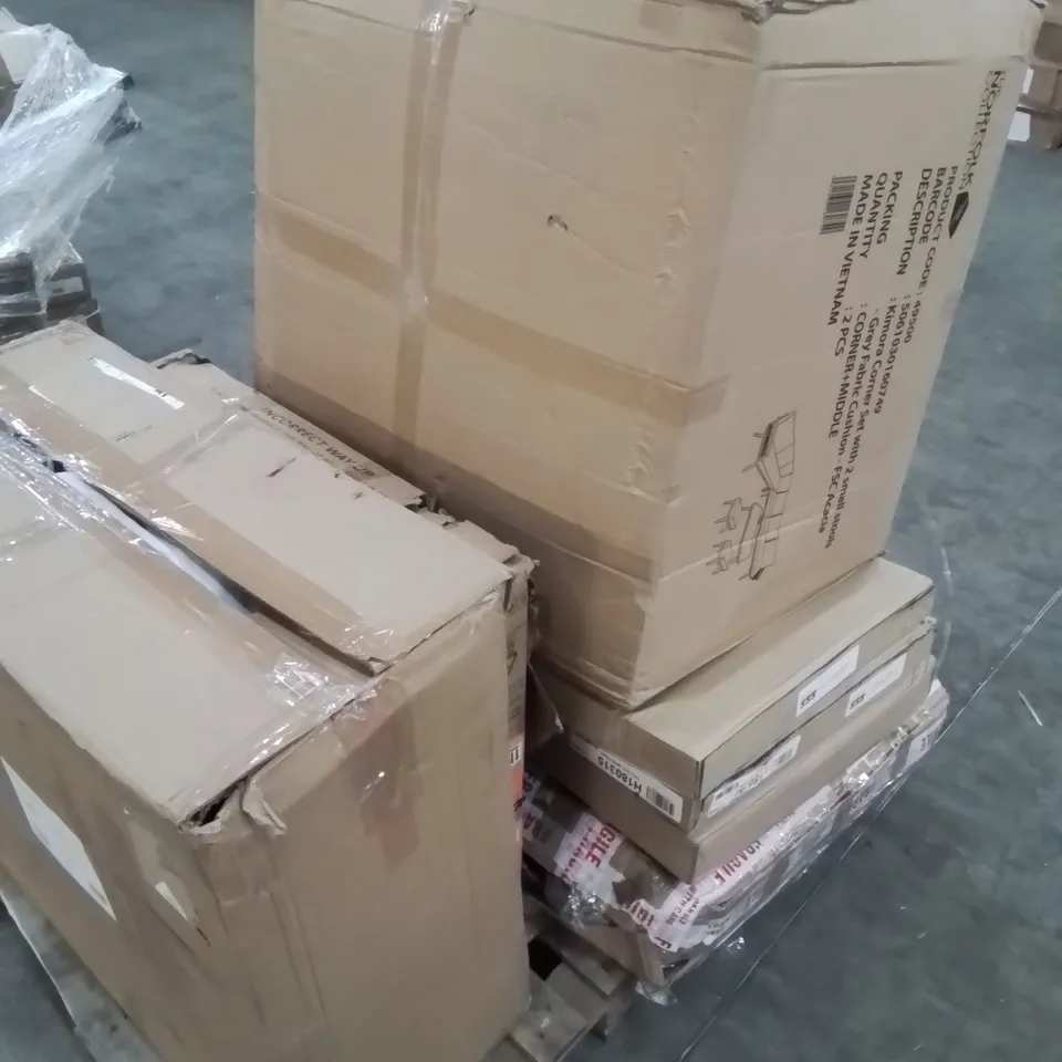 PALLET CONTAINING VARIOUS ASSORTED INCOMPLETE CUSTOMER RETURN ITEMS 