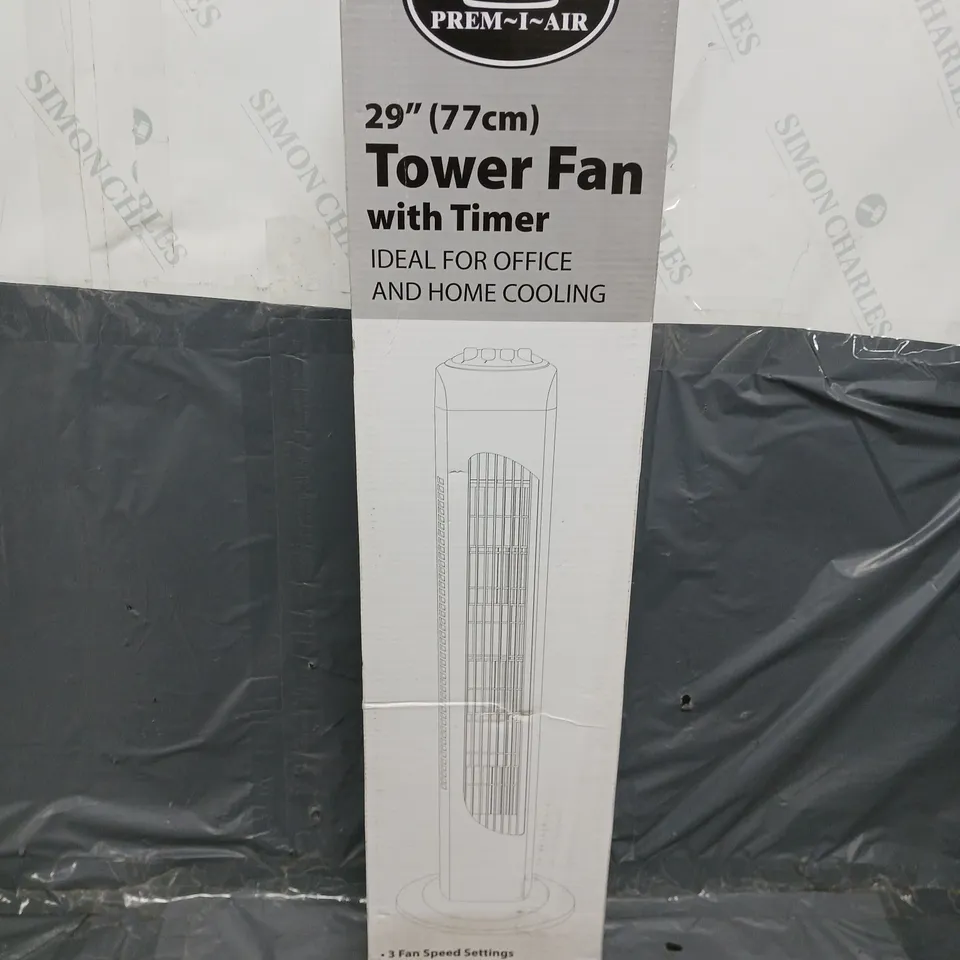 BOXED PREM-I-AIR 29" TOWER FAN WITH TIMER