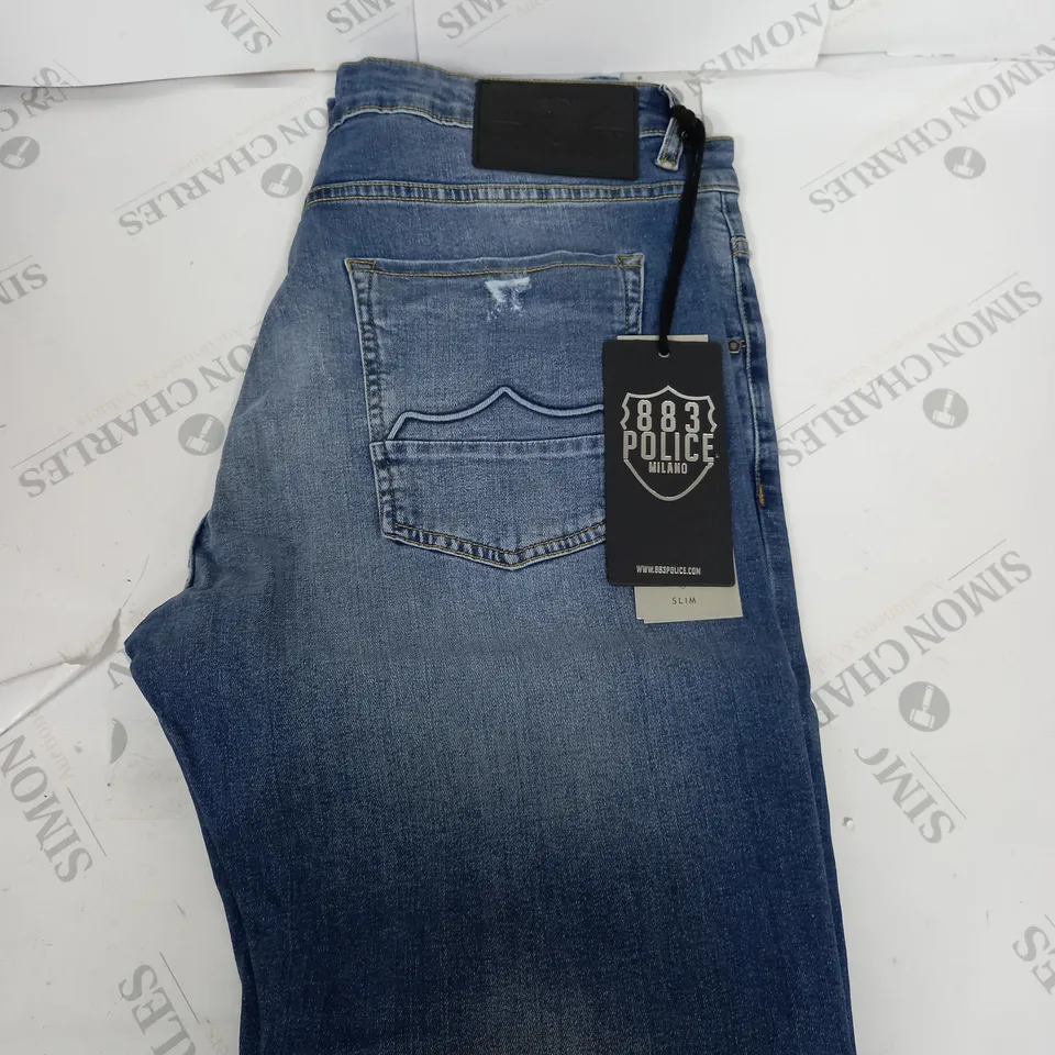 883 POLICE MILANO DENIM JEANS SIZE W36 L34