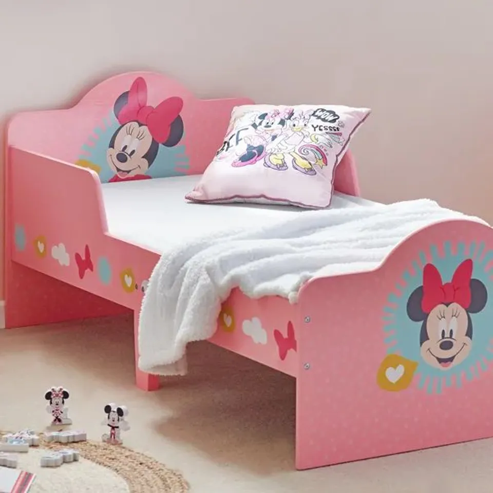 BOXED MINNIE MOUSE PINK TODDLER BED (1 BOX)