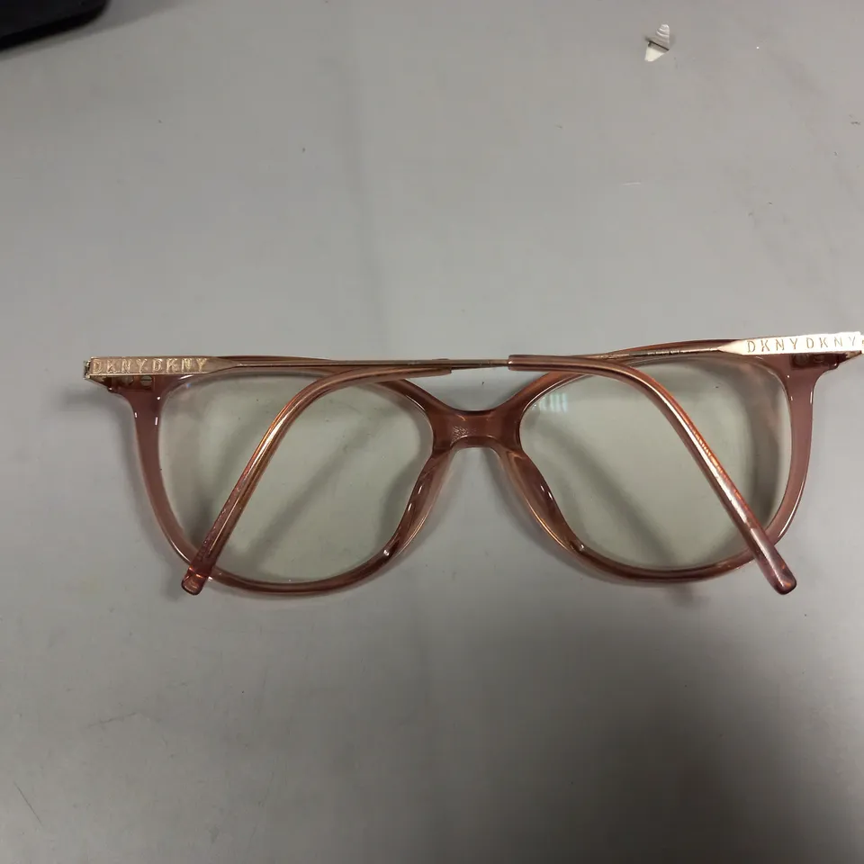 DKNY PINK GLASSES WITH CASE 