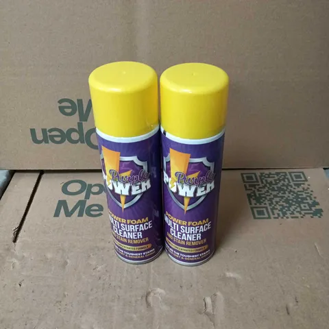2 X PURPLE POWER POWER FOAM MULTI SURFACE CLEANER 500ML