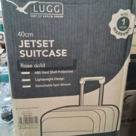 BOXED LUGG 40CM JETSET SUITCASE ROSE GOLD