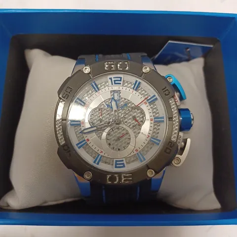 ISW SPORT CARBON FIBER CHRONOGRAPH RUBBER STRAP WRISTWATCH