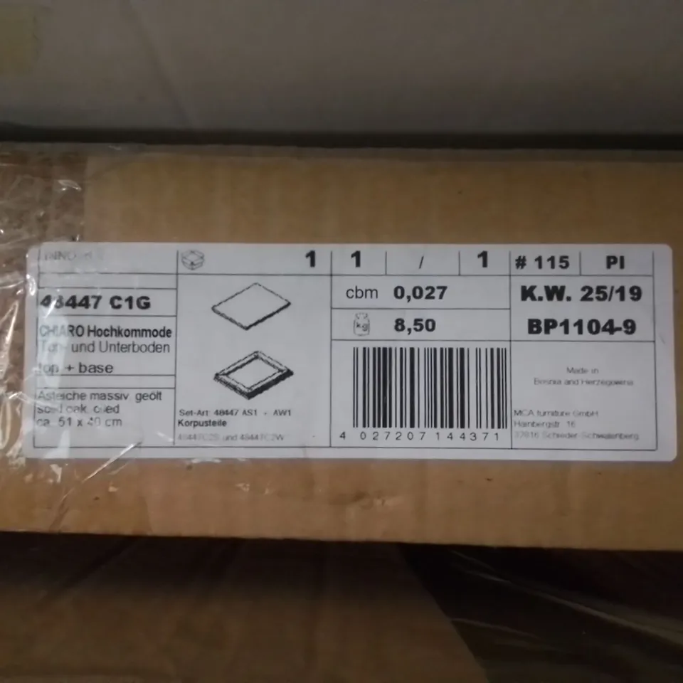 BRAND NEW BOXED CHEST OF DRAWERS ACCESSORY PACK (1 BOX)