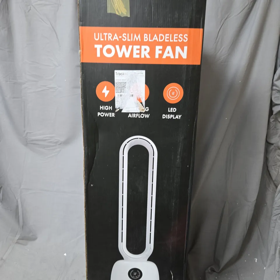 HOMESMART ULTRA-SLIM BLADELESS TOWER FAN – WHITE