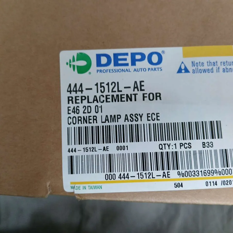 DEPO CORNER LAMP ASSEMBLY – ECE REPLACEMENT PART