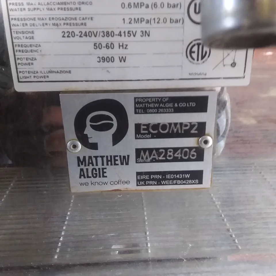MATTHEW ALGIE ECOMP 2 COFFEE MAKER