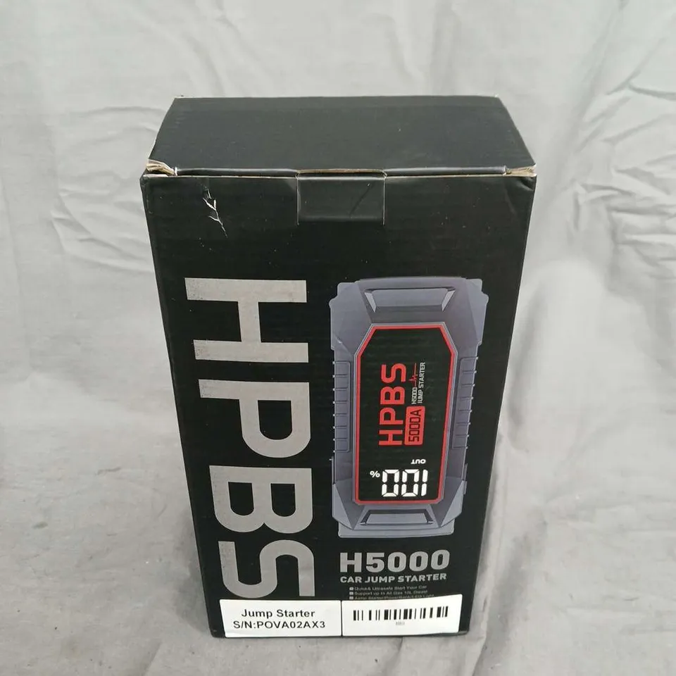 BOXED HPBS 5000A CAR JUMP STARTER