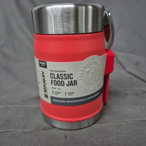 STANLEY CLASSIC FOOD JAR – RED INSULATED STAINLESS STEEL LUNCH JAR, 14 OZ (1.4 L)