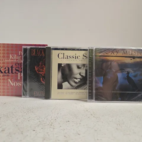 APPROXIMATELY 18 ASSORTED ALBUMS TO INCLUDE ROXY MUSIC, CLASSIC SOUL, BLACK LABEL SOCIETY, ETC
