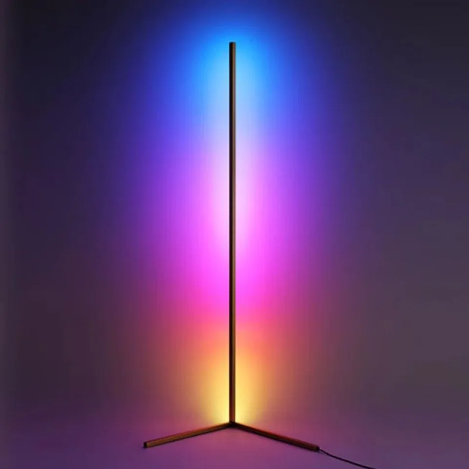 BOXED BLINA 140CM BLACK NOVELTY FLOOR LAMP (1 BOX)